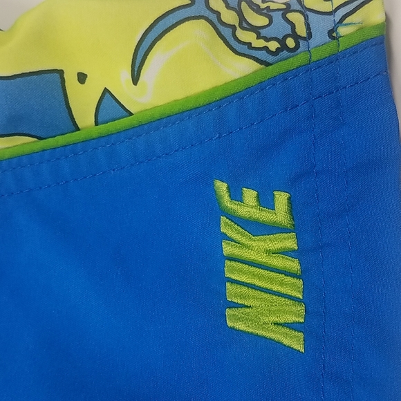 Nike Blue and Neon Swim Trunks - Picture 10 of 11